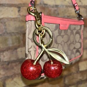 Coach Cherry Keychain